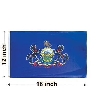 12"x18" Pennsylvania Nylon Outdoor Flag